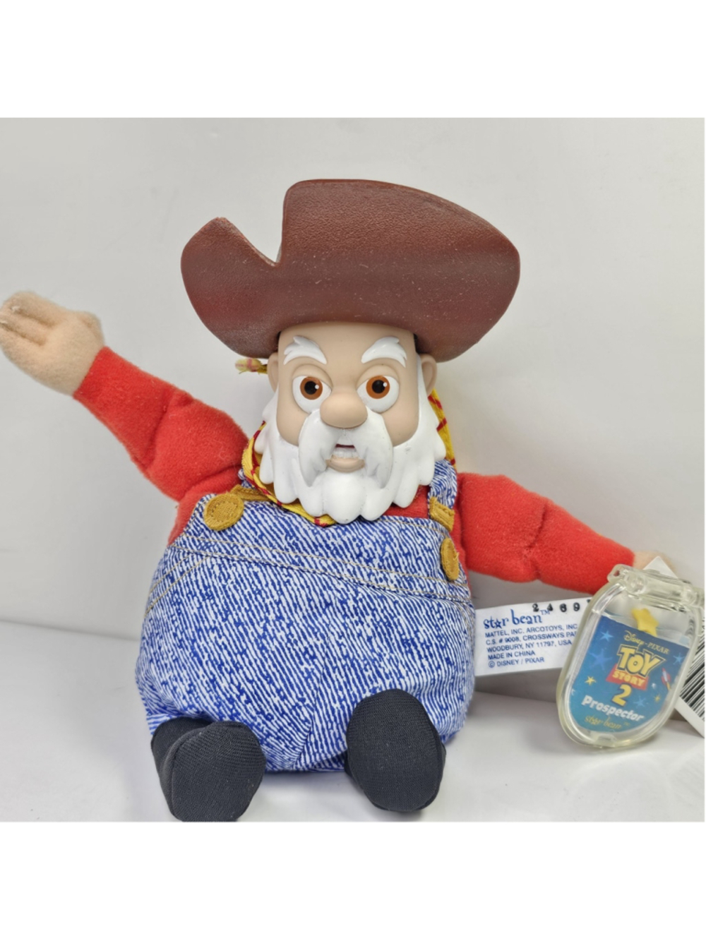 Toy Story 2 Stinky Pete Prospector Star Bean 1999 Disney Pixar Ultra Rare TAGS